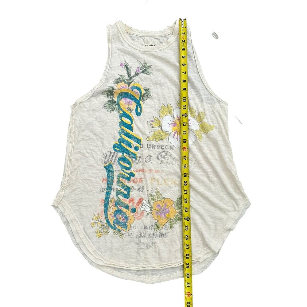 Free People We The Free Rosie Graphic Tank in tofu combo - Picture 4 of 9